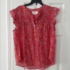 Xirena Pink Floral Women's Top Size M